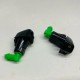 WINDSCREEN SPRAY NOZZLE BLACK UNIVERSAL PAIR