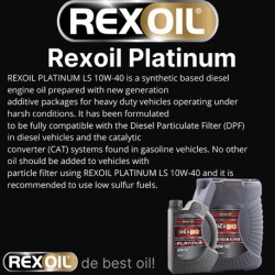 REXOIL 10W-40 E PLATINUM LS DIESEL ENGINE OIL GALLON 4L