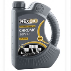 REXOIL 10W-40 CHROME ENGINE OIL GALLON 4L