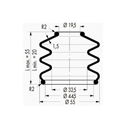 TIIDA 21T CV OUTER AXLE BOOT RUBBER