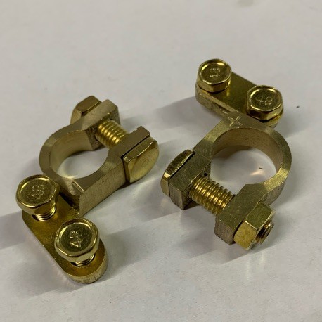 REGULAR BRASS BATTERY TERMINAL (PAIR)