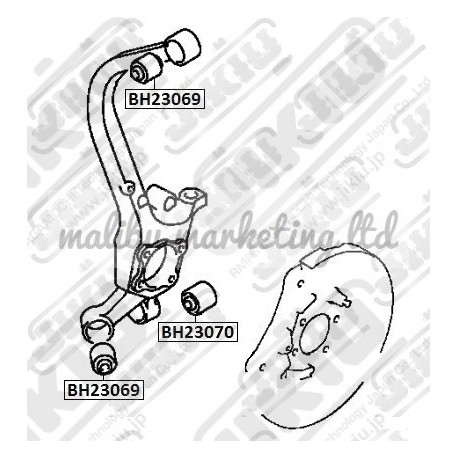 NISSAN WINGROAD Y11 SENTRA B15 ALMERA N16 CRADLE BUSHING KIT POLYURETHANE