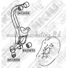 NISSAN WINGROAD Y11 SENTRA B15 ALMERA N16 CRADLE BUSHING KIT POLYURETHANE