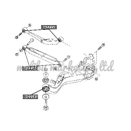 REAR CONTROL ARM BUSHING NISSAN XTRAIL T31 T32 C25 C26 C27 J10 J11 NB30 F15 VZNY12