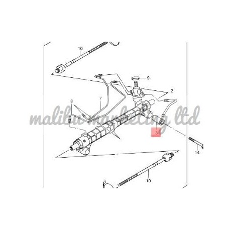 STEERING RACK CLAMP RUBBER SUZUKI VITARA 01-16