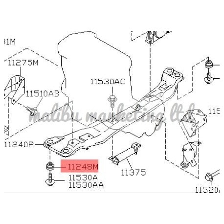 CROSS MEMBER BUSHING NISSAN SENTRA B15 FRONT