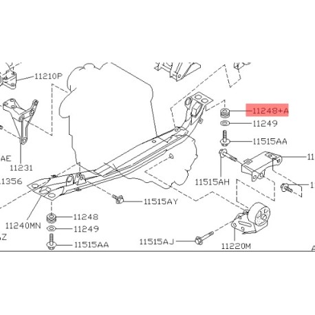 HYUNDAI TUCSON 94 REAR CROSS MEMBER