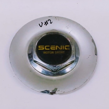 HUB CAP UNIVERSAL SCENIC MOTOR SPORT 150MM PLASTIC