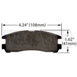 MITSUBISHI GALANT VRG REAR DISC PADS D383