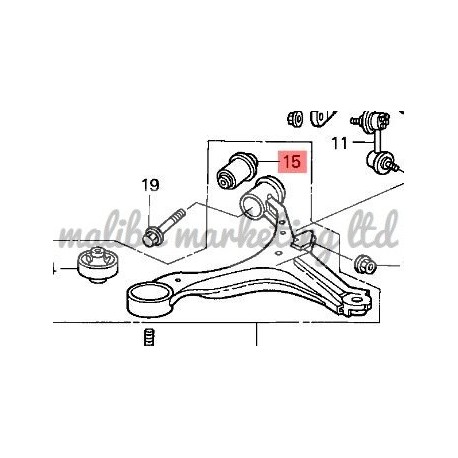 RBI CONTROL ARM BUSHING HONDA CIVIC ES CRV RD5 STREAM RN DC5 SMALL
