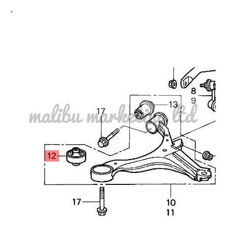 NISSAN WINGROAD Y11 SENTRA B15 ALMERA N16 CRADLE BUSHING KIT POLYURETHANE