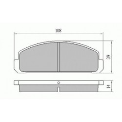 MAZDA 323 RWD DISC PADS