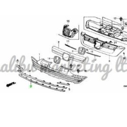 TIIDA GRILLE LH 2004-2007