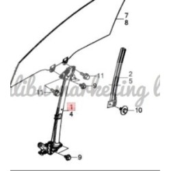 DOOR REGULATOR & MOTOR LH FRT TOYOTA AQUA