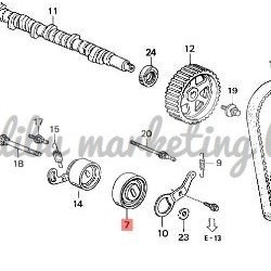 GENUINE TIMING BELT PULLEY TENSIONER HONDA ACCORD F18 F20 F22 CB CD CF