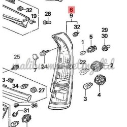 GENUINE TAIL LAMP HONDA STREAM RN RH