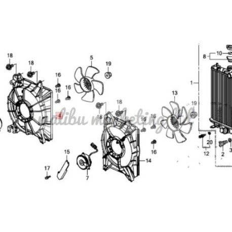 SHROUD RADIATOR HONDA CRV 15-16