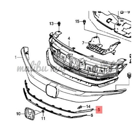 TIIDA GRILLE LH 2004-2007