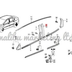 REAR DOOR GARNISH HONDA CITY GM6 LH