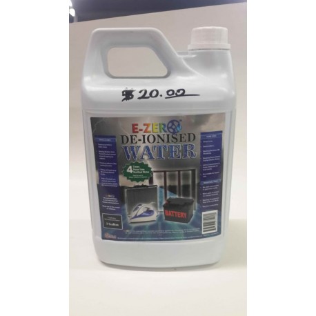 E-ZER DE-IONISED WATER GALLON