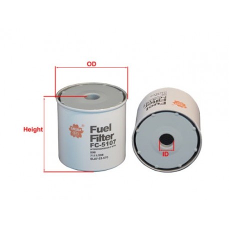 SAKURA FC-5107 TRACTOR FUEL FILTER