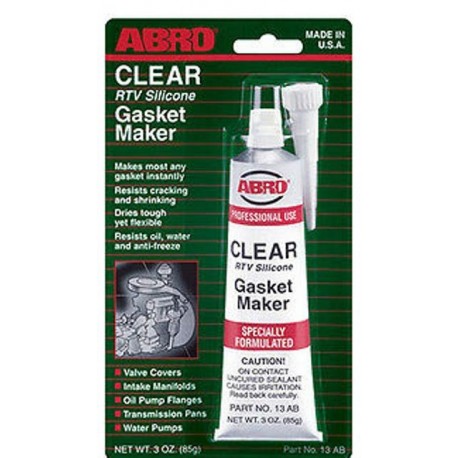 ABRO CLEAR RTV SILICONE GASKET MAKER