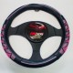 STEERING WHEEL COVER BLACK MAROON