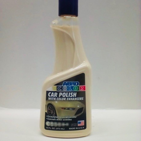 ABRO WHITE CAR POLISH 16 OZ.