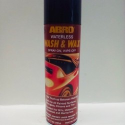 ABRO WATERLESS WASH & WAX SPRAY ON, WIPE OFF 17 OZ.