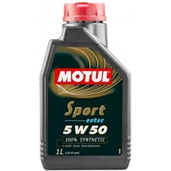 MOTUL SPORT ESTER 5W-50 100% SYNTHETIC ENGINE OIL 1L