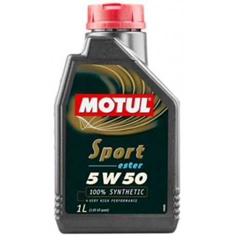 MOTUL SPORT ESTER 5W-50 100% SYNTHETIC ENGINE OIL 1L