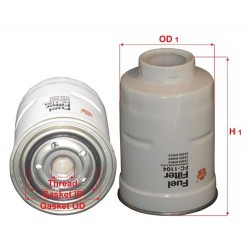 SAKURA FC-1104 TOYOTA PRADO 1C, 2C, 3C, 3L, 14B FUEL FILTER