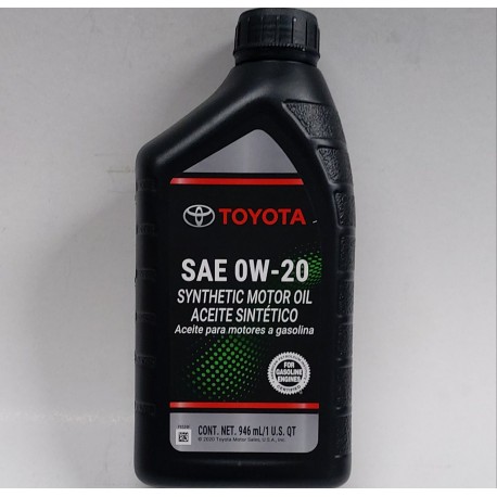 TOYOTA 0W-20 ENGINE OIL QT