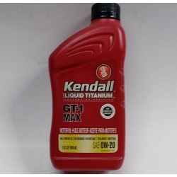 KENDALL GT-1 MAX LIQUID TITANIUM 0W-20 ENGINE OIL QUARTS