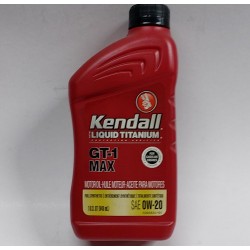 KENDALL GT-1 MAX LIQUID TITANIUM 0W20 ENGINE OIL QUARTS