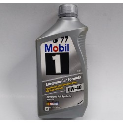 MOBIL ONE 0W-40 EUROPEAN ENGINE OIL QT