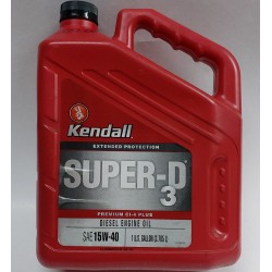 KENDALL SUPER-D XA 15W-40 (EXTENDED PROTECT) DIESEL ENGINE OIL GALLON