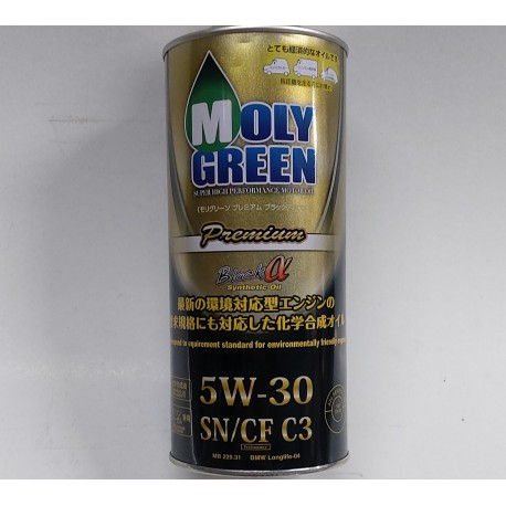 MOLYGREEN 5W-30 CF BLACK APLHA PREMIUM ENGINE OIL 4L