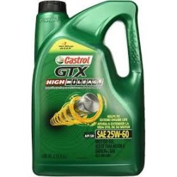 CASTROL 25W-60 GTX HIGH MILEAGE ENGINE OIL GALLON