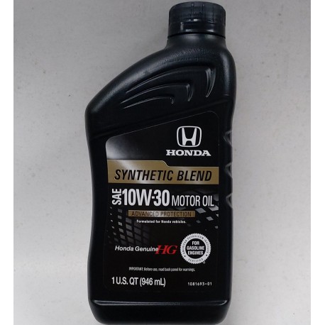 HONDA ENGINE OIL 10W-30 QUARTS