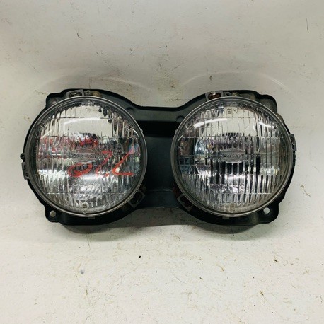 HEADLAMP LH ORIGINAL NISSAN DOUBLE ROUND WITH SEAL BEAM