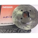 ROTOR DISC DRILLED AND SLOTTED RH NISSAN TIIDA C11 Y12 240MM CLOSE