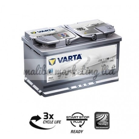 Varta Silver Dynamic AGM LN4 580901080 DIN80 DIN80L AGM Maintenance Free  Car Battery, Made in Korea