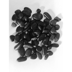 BLACK POLISH PEBBLE STONE (SMALL)